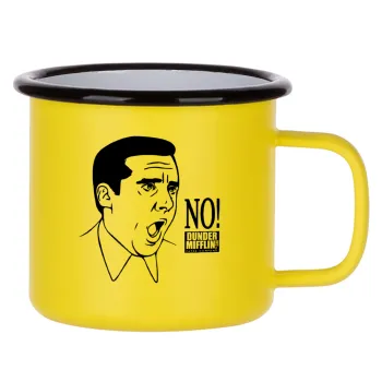 The office Michael NO!!!, Metallic enamel MATT Yellow cup 360ml