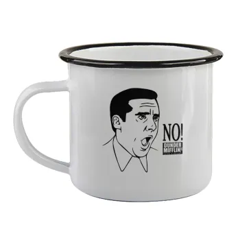 The office Michael NO!!!, Κούπα εμαγιέ με μαύρο χείλος 360ml
