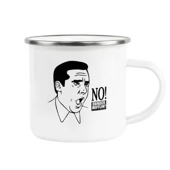 The office Michael NO!!!, Κούπα Μεταλλική εμαγιέ λευκη 360ml