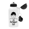The office Jim Halpert, Metal water bottle, White, aluminum 500ml