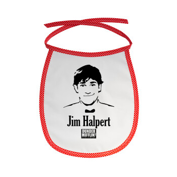 The office Jim Halpert, Σαλιάρα μωρού αλέκιαστη με κορδόνι Κόκκινη