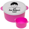 The office Jim Halpert, ΡΟΖ παιδικό δοχείο φαγητού (lunchbox) πλαστικό (BPA-FREE) Lunch Βox M16 x Π16 x Υ8cm