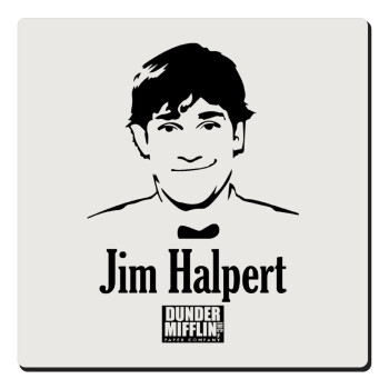 The office Jim Halpert, Τετράγωνο μαγνητάκι ξύλινο 6x6cm