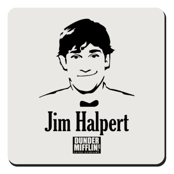 The office Jim Halpert, Τετράγωνο μαγνητάκι ξύλινο 9x9cm