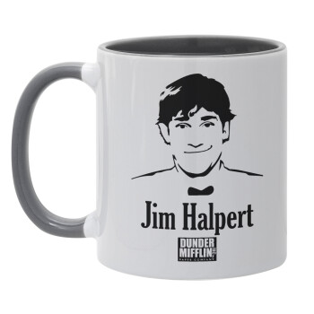 The office Jim Halpert, Mug colored grey, ceramic, 330ml