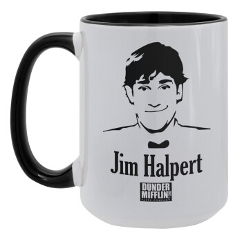 The office Jim Halpert, Κούπα Mega 15oz, κεραμική Μαύρη, 450ml