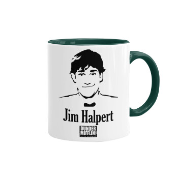 The office Jim Halpert, Mug colored green, ceramic, 330ml