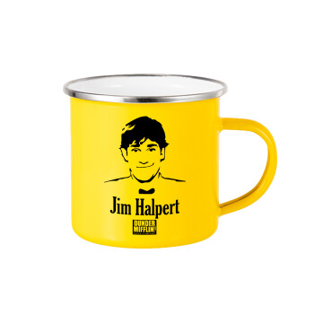 The office Jim Halpert, Yellow Enamel Metallic Cup 360ml
