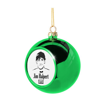 The office Jim Halpert, Χριστουγεννιάτικη μπάλα δένδρου Πράσινη 8cm