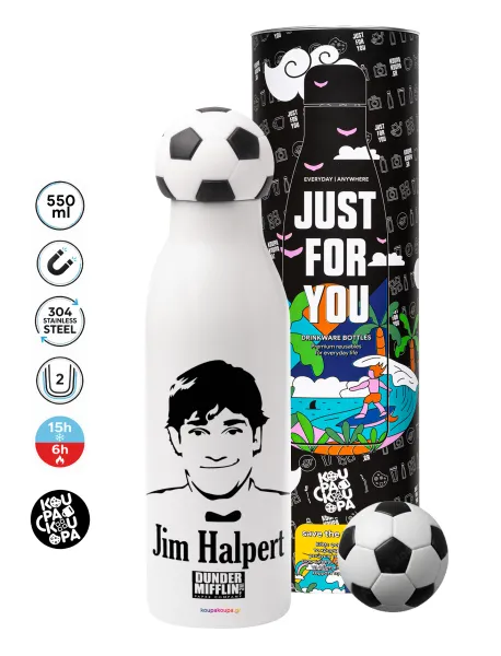 The office Jim Halpert — Soccer Metal mug thermos, double wall, 550ml