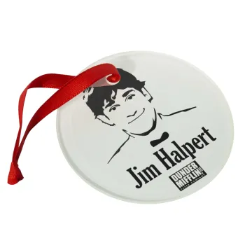 The office Jim Halpert, Στολίδι Χριστουγεννιάτικο στολίδι γυάλινο 9cm