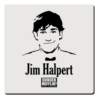 The office Jim Halpert, Τετράγωνο μαγνητάκι ξύλινο 6x6cm