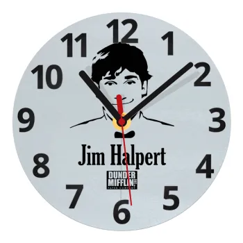 The office Jim Halpert, Ρολόι τοίχου γυάλινο (20cm)