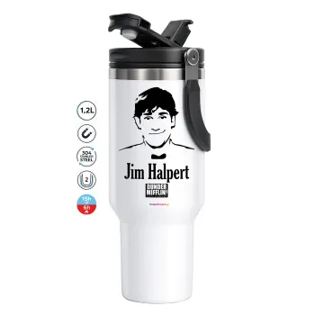 The office Jim Halpert, Mega Tumbler με καπάκι, διπλού τοιχώματος (θερμό) 1,2L
