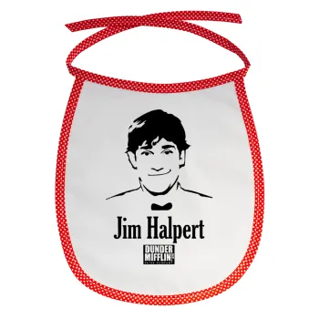 The office Jim Halpert, Σαλιάρα μωρού αλέκιαστη με κορδόνι Κόκκινη