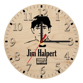 The office Jim Halpert, Ρολόι τοίχου ξύλινο plywood (20cm)
