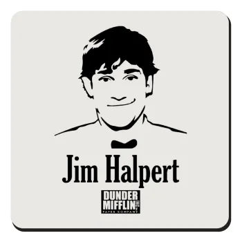 The office Jim Halpert, Τετράγωνο μαγνητάκι ξύλινο 9x9cm