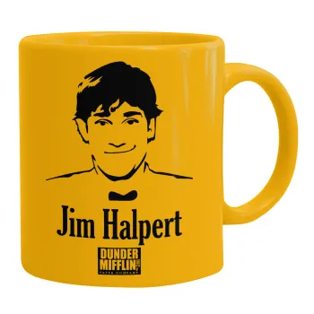 The office Jim Halpert, Κούπα, κεραμική κίτρινη, 330ml