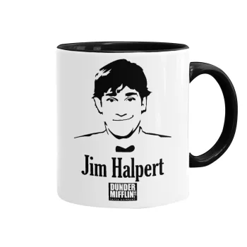 The office Jim Halpert, Mug colored black, ceramic, 330ml