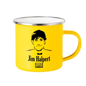 The office Jim Halpert, Κούπα Μεταλλική εμαγιέ Κίτρινη 360ml