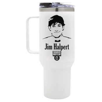 The office Jim Halpert, Mega Tumbler με καπάκι, διπλού τοιχώματος (θερμό) 1,2L