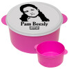 The office Pam Beesly, ΡΟΖ παιδικό δοχείο φαγητού (lunchbox) πλαστικό (BPA-FREE) Lunch Βox M16 x Π16 x Υ8cm