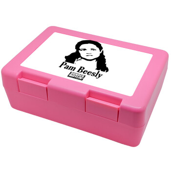 The office Pam Beesly, Children's cookie container PINK 185x128x65mm (BPA free plastic)