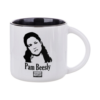The office Pam Beesly, Κούπα κεραμική 400ml Λευκή/Μαύρη