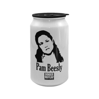The office Pam Beesly, Κούπα ταξιδιού μεταλλική με καπάκι (tin-can) 500ml
