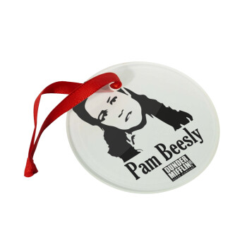 The office Pam Beesly, Στολίδι Χριστουγεννιάτικο στολίδι γυάλινο 9cm