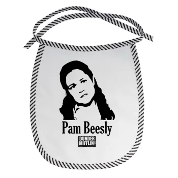 The office Pam Beesly, Σαλιάρα μωρού αλέκιαστη με κορδόνι Μαύρη