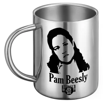 The office Pam Beesly, Ανοξείδωτη Μεταλλική Κούπα 450ml - Διπλού Τοιχώματος
