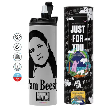 The office Pam Beesly, Tumbler stainless steel GREY 600ml