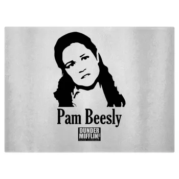 The office Pam Beesly, Επιφάνεια κοπής γυάλινη (38x28cm)