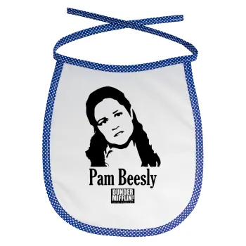 The office Pam Beesly, Σαλιάρα μωρού αλέκιαστη με κορδόνι Μπλε