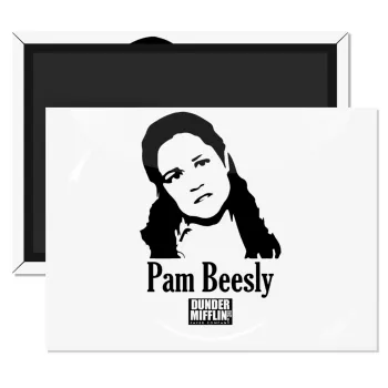 The office Pam Beesly, Ορθογώνιο μαγνητάκι ψυγείου διάστασης 9x6cm
