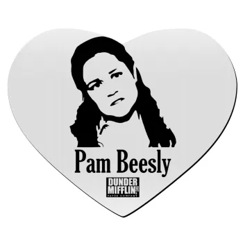 The office Pam Beesly, Mousepad heart 23x20cm