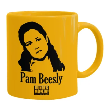 The office Pam Beesly, Κούπα, κεραμική κίτρινη, 330ml