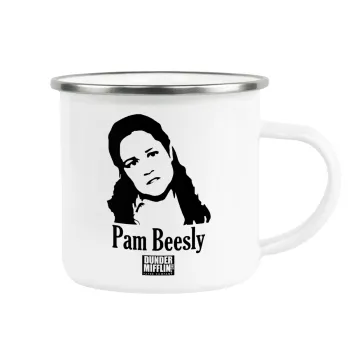 The office Pam Beesly, Κούπα Μεταλλική εμαγιέ λευκη 360ml