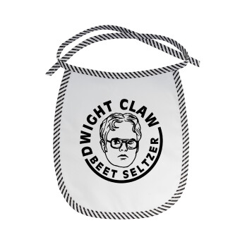 The office Dwight Claw (beet seltzer), Σαλιάρα μωρού αλέκιαστη με κορδόνι Μαύρη