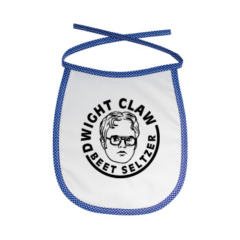 The office Dwight Claw (beet seltzer), Σαλιάρα μωρού αλέκιαστη με κορδόνι Μπλε