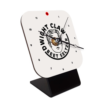 The office Dwight Claw (beet seltzer), Επιτραπέζιο ρολόι ξύλινο με δείκτες (10cm)
