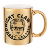 The office Dwight Claw (beet seltzer), Mug ceramic, gold mirror, 330ml
