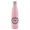Μεταλλικό παγούρι θερμός Ροζ Ιριδίζον (Stainless steel), διπλού τοιχώματος, 500ml