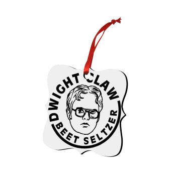The office Dwight Claw (beet seltzer), Christmas ornament polygon wooden 7.5cm