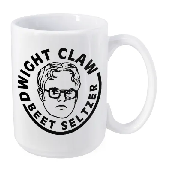 The office Dwight Claw (beet seltzer) — Mega mug, ceramic, 450ml