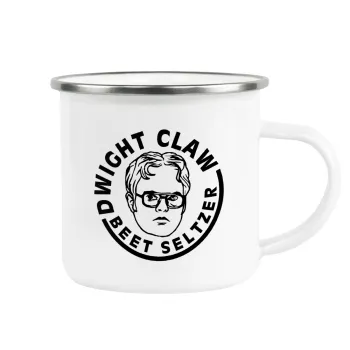 The office Dwight Claw (beet seltzer), Κούπα Μεταλλική εμαγιέ λευκη 360ml