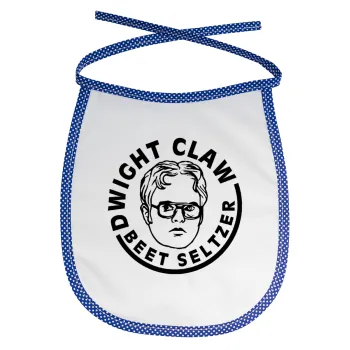 The office Dwight Claw (beet seltzer), Σαλιάρα μωρού αλέκιαστη με κορδόνι Μπλε