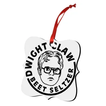 The office Dwight Claw (beet seltzer), Christmas ornament polygon wooden 7.5cm
