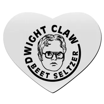 The office Dwight Claw (beet seltzer), Mousepad heart 23x20cm